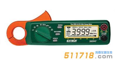 美國EXTECH 380942 30A真有效值交流/直流迷你鉗表