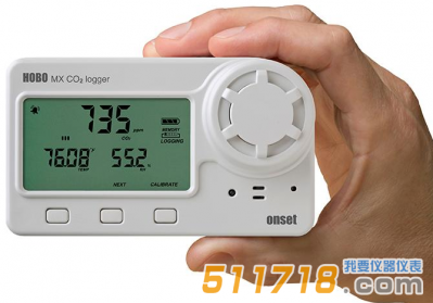 美國Onset HOBO MX1102A高精度溫濕度二氧化碳監測記錄器