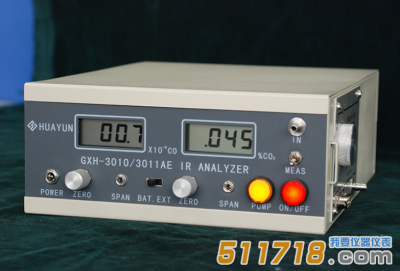 北京華云GXH-3010/3011AE型便攜式紅外線CO/CO2二合一分析儀
